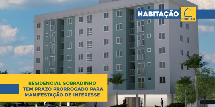 Codhab-DF - Residencial Sobradinho novo prazo para manifestação de interesse