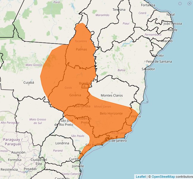 Tempestade com ventos intensos e queda de granizo pode atingir o DF
